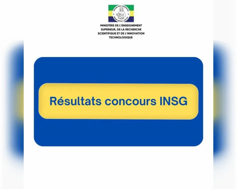 Résultats concours d'admission à l'INSG 2024 Congo Brazzaville